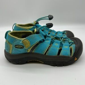 KEEN Newport Waterproof Sandals Boys Size 13 Youth Aqua Green Hiking Waterproof